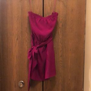 Strapless, purple mini dress, size s